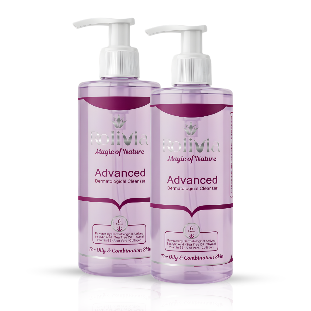 غسول روليفيا للبشرة الدهنية والمعرضة لحب الشباب – 220 مل | Advanced Dermatological Cleanser