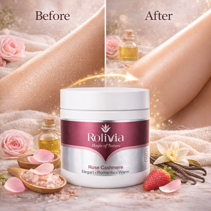 زبدة روليفيا روز كاشمير لتعطير وترطيب الجسم – 300 مل | Rose Cashmere Body Butter