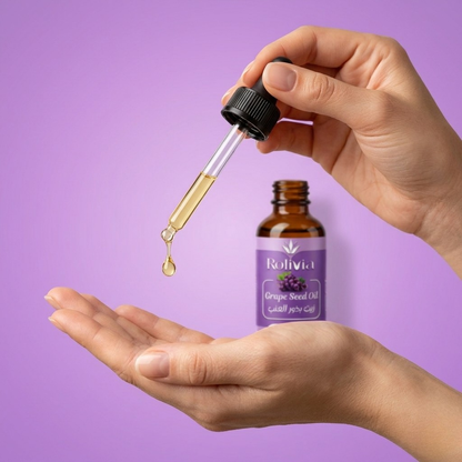 عرض 1+1 زيت بذور العنب روليفيا – 30 مل | Rolivia Pure Oils