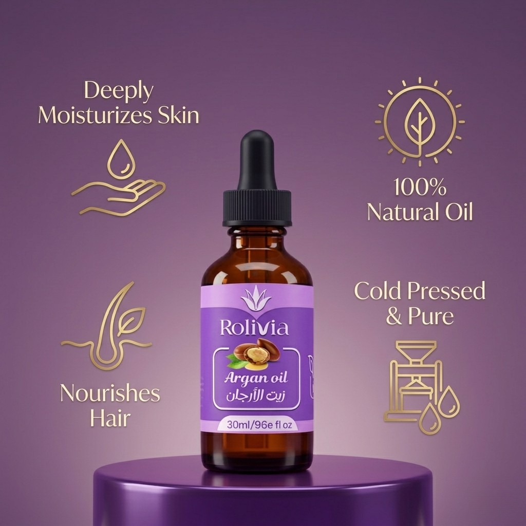 عرض 1+1 زيت الأرجان روليفيا – 30 مل | Rolivia Pure Oils