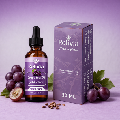 عرض 1+1 زيت بذور العنب روليفيا – 30 مل | Rolivia Pure Oils
