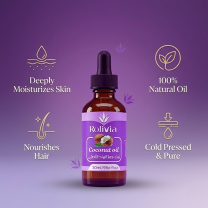 عرض 1+1 زيت جوز الهند روليفيا – 30 مل | Rolivia Pure Oils