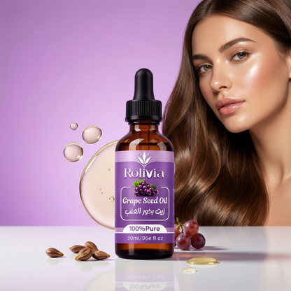 عرض 1+1 زيت بذور العنب روليفيا – 30 مل | Rolivia Pure Oils
