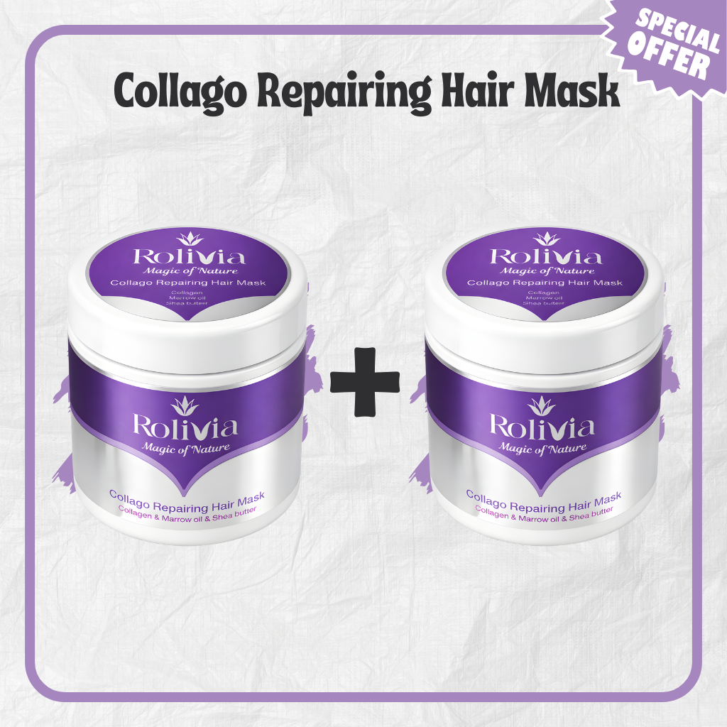 Rolivia Collago Repair Hair Mask 1+1 offer two jars 300ml