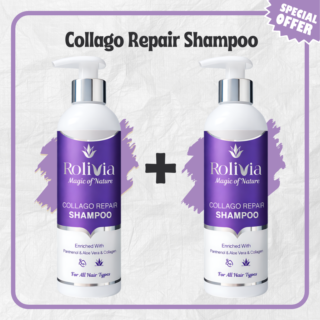 Rolivia Collago Repair Shampoo 1+1 offer two bottles 250ml