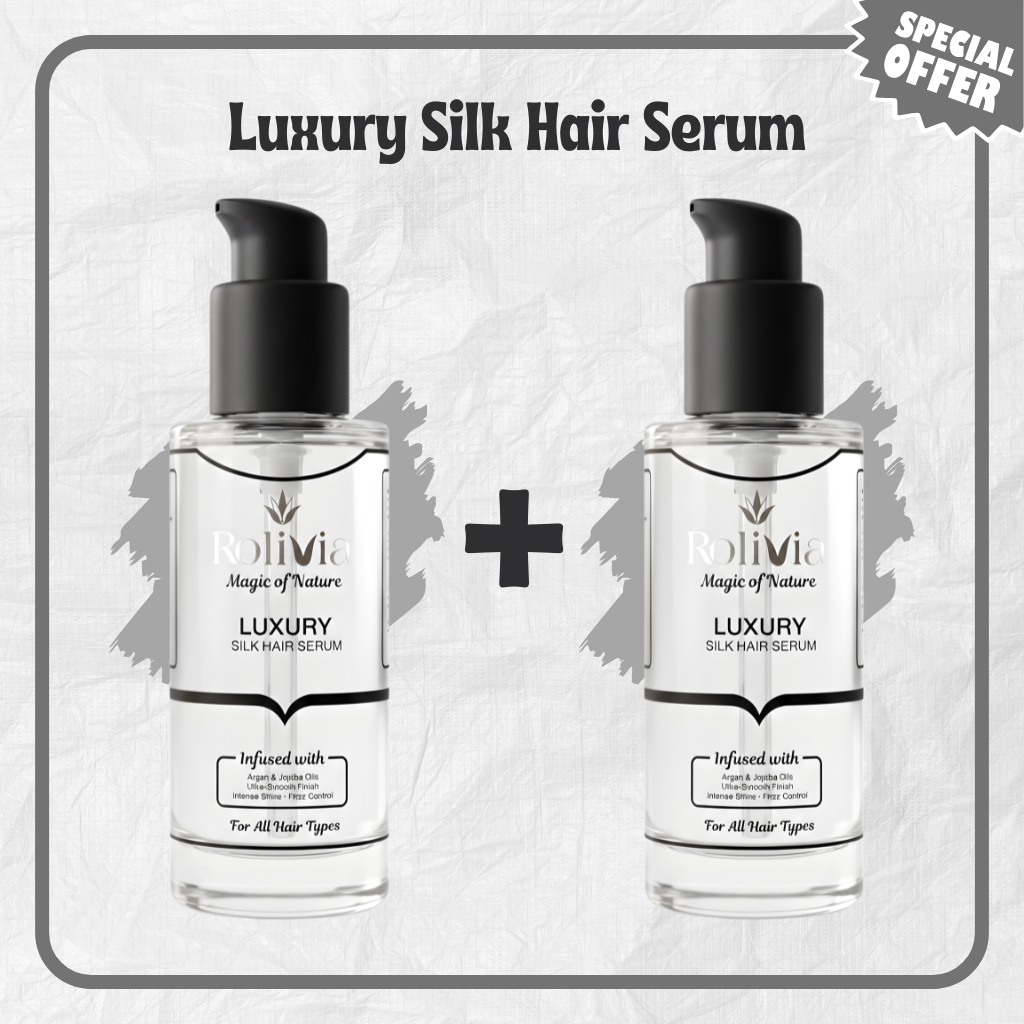 Rolivia luxury silk hair serum 1+1 two bottles
