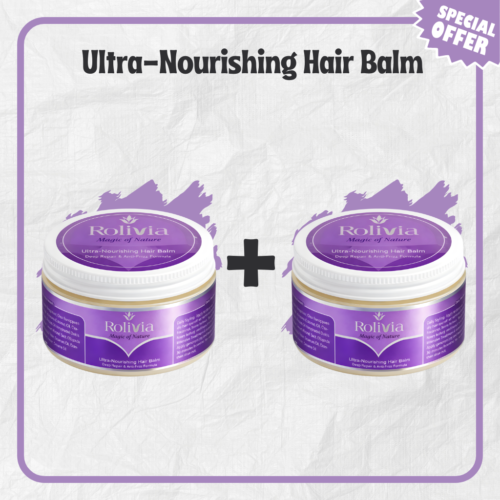 Rolivia Ultra Nourishing Hair Balm 1+1 offer two containers