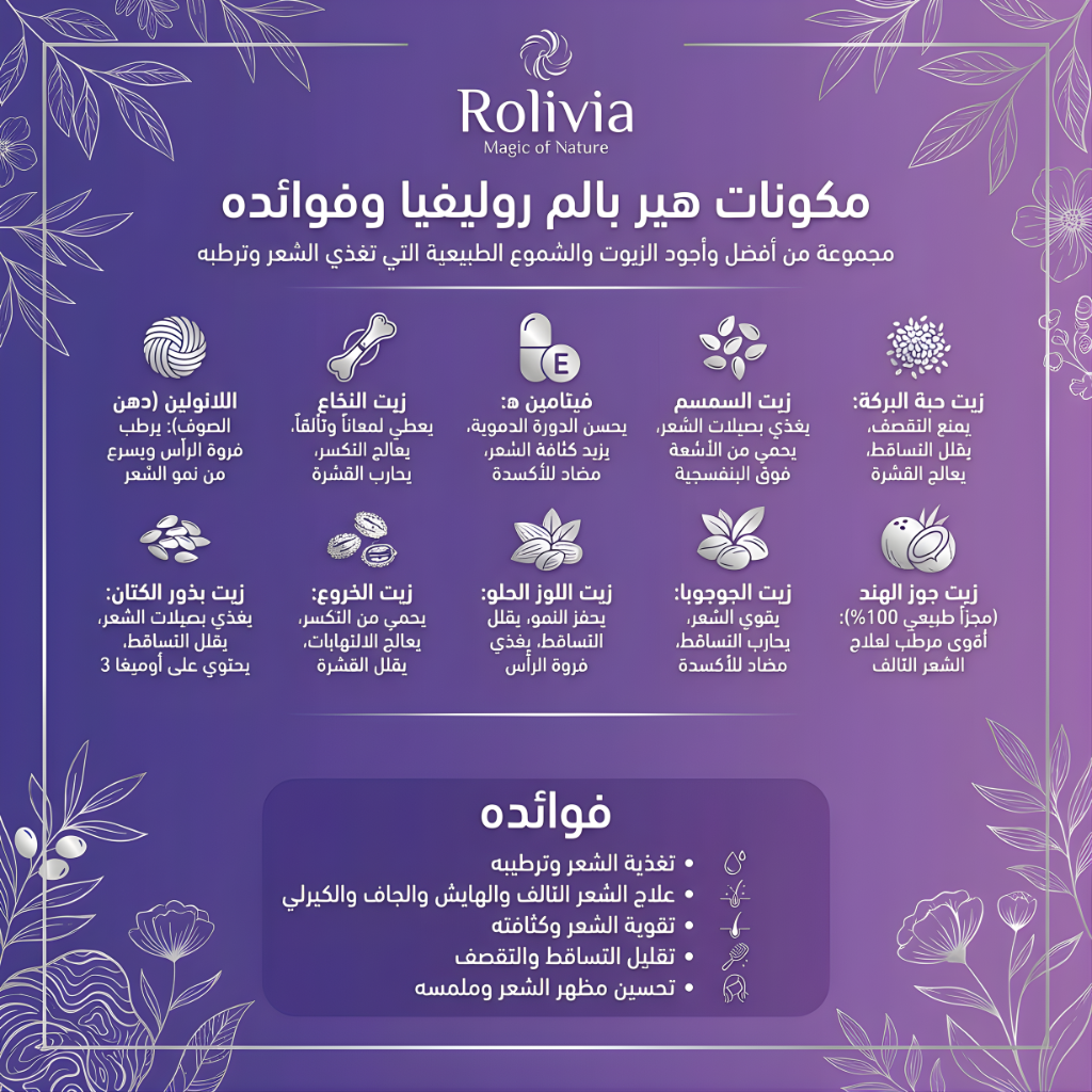 عرض 1+1 هير بالم روليفيا لتصفيف وتغذية الشعر – 100 جم | Ultra-Nourishing Hair Balm