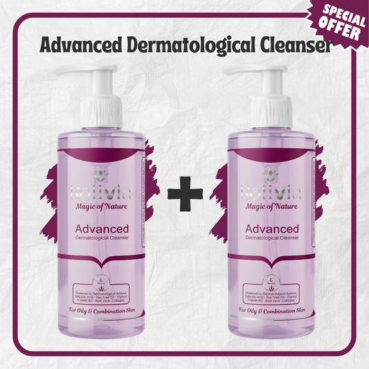 Rolivia Advanced Dermatological Cleanser 1+1 offer for oily and acne-prone skin